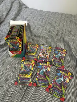 Pokemon Sealed Phantasmal Flames Sleeved Booster Packs X30 - Image 1