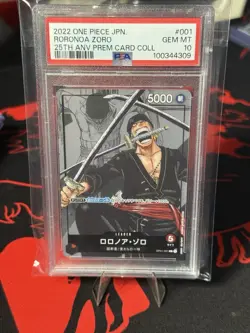 One Piece CCG - Roronoa Zoro 25th Anniversary Premium Card (PSA 10) - Japanese - Image 1