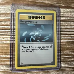 Energy Removal 92/102 Base Set Pokemon Card Unlimited LP-NM - Image 1