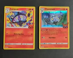 Trick Or Trade 2023 Lampent And Chandelure Holo Bundle Pokemon Cards TCG - Image 1