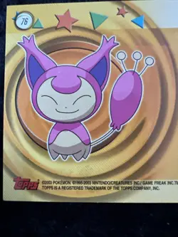 2003 Topps Pokemon Advanced Skitty #76 Vintage Collectible Card - Image 3