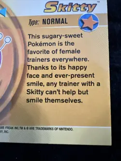 2003 Topps Pokemon Advanced Skitty #76 Vintage Collectible Card - Image 4