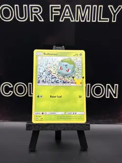 Pokemon Card Bulbasaur 1/25 Holo Mcdonalds Promo 25th Anniversary 2021 LP - Image 1