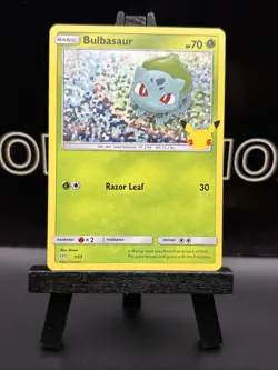 Pokemon Card Bulbasaur 1/25 Holo Mcdonalds Promo 25th Anniversary 2021 LP - Image 2