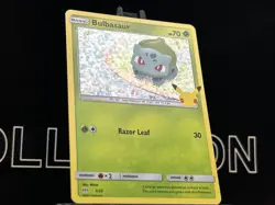 Pokemon Card Bulbasaur 1/25 Holo Mcdonalds Promo 25th Anniversary 2021 LP - Image 4