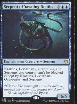 Serpent of Yawning Depths 291 Rare Theros Beyond Death Magic: The Gathering MP - Image 1