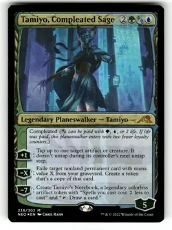 Tamiyo, Compleated Sage NM Foil Kamigawa: Neon Dynasty 238 MTG Mythic - Image 1