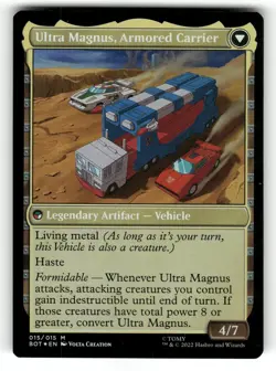 Ultra Magnus, Tactician LP Foil Universes Beyond: Transformers 15 MTG Mythic - Image 2