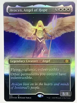 Avacyn, Angel of Hope NM Borderless Double Masters 335 MTG Foil - Image 1