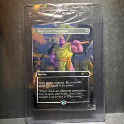 Swords to Plowshares Marvel Thanos PSA Promo SEALED Magic the Gathering TCG - Image 1