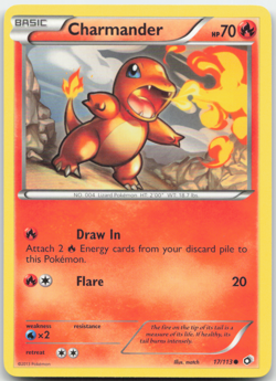 Charmander 17/113 Legendary Treasures Pokemon Card NM - Image 1