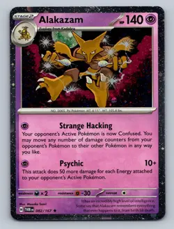 Alakazam (Cosmos Holo) 082/167 Holo Rare Blister Exclusives NM Free Shipping - Image 1