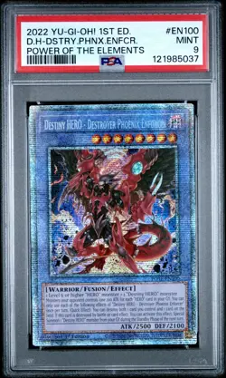 Destiny Hero Destroyer Phoenix Enforcer Starlight 2022 Yugioh 1st POTE PSA 9 - Image 1