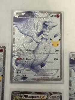 2021 Pokemon Celebrations: Collection M Rayquaza EX 76/108 x1 reshiram x 3 - Image 4