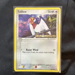 Pokemon Taillow Emerald Reverse Holo Common 50 HP Card 68/106 - Image 2