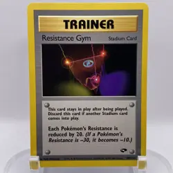 Resistance Gym 109/132 Gym Challenge LP Rare WOTC Pokemon TCG Vintage Single - Image 1