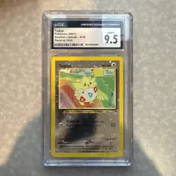 2001 Pokemon Southern Islands Togepi 4/18 Reverse Holo CGC 9.5 Mint+ - Image 1