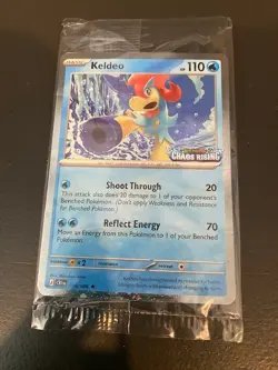 Pokemon TCG Keldeo 19/86 Chaos Rising Stamped Promo Sealed - Image 1