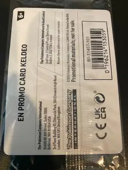 Pokemon TCG Keldeo 19/86 Chaos Rising Stamped Promo Sealed - Image 2