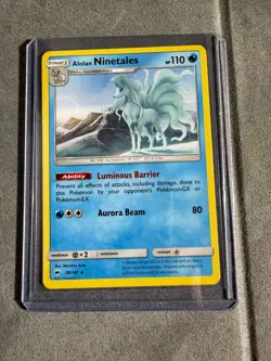Alolan Ninetales 28/147 Rare Burning Shadows Pokemon Near Mint - Image 1