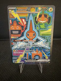 Pokemon TCG Rotom ex #126/094 ME Phantasmal Flames Special Illustration Rare NM - Image 1