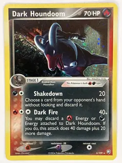 Dark Houndoom LP SWIRL 5/109 Team Rocket Returns Pokemon TCG Holo - Image 1