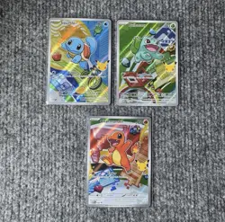 Pokemon First Partner Illustration Collection Series 1 Kanto Gen 1 Starters Set - Image 1