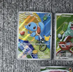 Pokemon First Partner Illustration Collection Series 1 Kanto Gen 1 Starters Set - Image 3