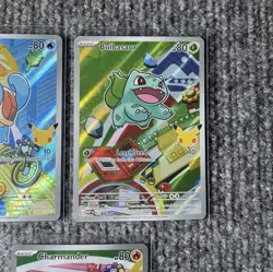 Pokemon First Partner Illustration Collection Series 1 Kanto Gen 1 Starters Set - Image 4