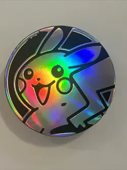 Silver Pokemon TCG Pikachu Coin - Image 1