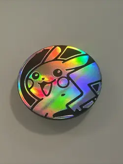 Silver Pokemon TCG Pikachu Coin - Image 2