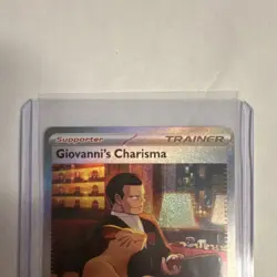 Pokemon TCG 151 Full Art Trainer Giovanni's Charisma 204/165 - Image 3