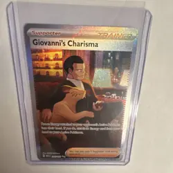 Pokemon TCG 151 Full Art Trainer Giovanni's Charisma 204/165 - Image 4
