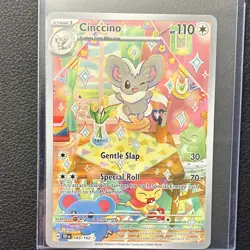 Cinccino 183/162 SV05 Temporal Forces Full Art Holo Illustration Rare Eng - Image 1