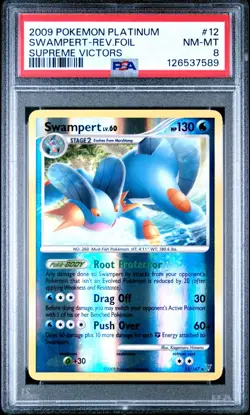 Swampert Reverse Holo PSA 8 | Supreme Victors 12/147 | Pokemon Karte EN Sumpex - Image 1
