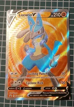 Lucario V - SWSH213 (Full Art) Sword & Shield Promo NM Pokemon TCG - Image 3