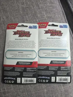 Pokemon Scarlet & Violet Destined Rivals Eevee & Zarude Promo Blister Packs - Image 2