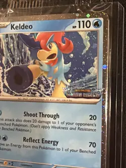 Pokemon TCG Keldeo Chaos Rising 019/086 Cosmos Holo Stamped PROMO Sealed - Image 2
