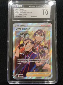 2022 Pokemon Silver Tempest Full Art Gym Trainer 191/195 PSA 10 Gem Mint - Image 1