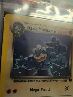 Pokemon Rocket #10 Dark Machamp Holo 2000 PSA 8 Near Mint-Mint With Swirl - Image 5