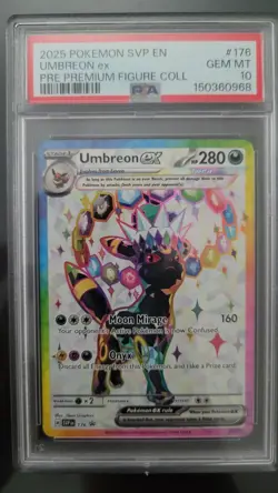 Umbreon ex 176 Prismatic Premium Figure Collection Promo PSA 10 Gem Mint Pokemon - Image 1