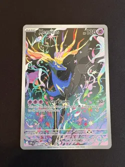 Xerneas Illustration Rare 091/086 Pokemon Mega Evolution Chaos Rising NM [A] - Image 1