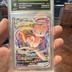 The Pokemon Company 2024 World Championship Decks Mew VMAX 114/264 EN CGC 9 - Image 1