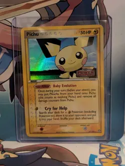 Pokemon TCG Pichu EX Power Keepers 21/198 STAMPED Reverse Holo Rare 2007 - Image 1
