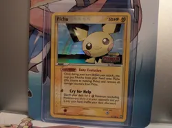Pokemon TCG Pichu EX Power Keepers 21/198 STAMPED Reverse Holo Rare 2007 - Image 2