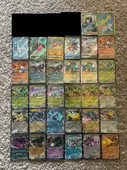 71 Card Pokemon TCG Lot Illustration Rares, Trainers, EX’s , V’s and Pokeballs - Image 1