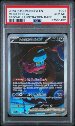 2024 Pokemon SF a en Munkidori EX SPECIAL ILLUSTRATION RARE PSA 10 Gem MT - Image 1