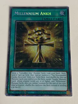 Yugioh Millennium Ankh x 3 - 1st Edition Starlight Rare NM - Free Holo - B - Image 2