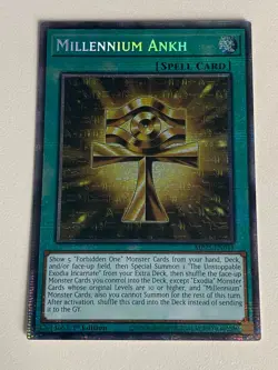 Yugioh Millennium Ankh x 3 - 1st Edition Starlight Rare NM - Free Holo - B - Image 3