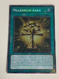 Yugioh Millennium Ankh x 3 - 1st Edition Starlight Rare NM - Free Holo - B - Image 4